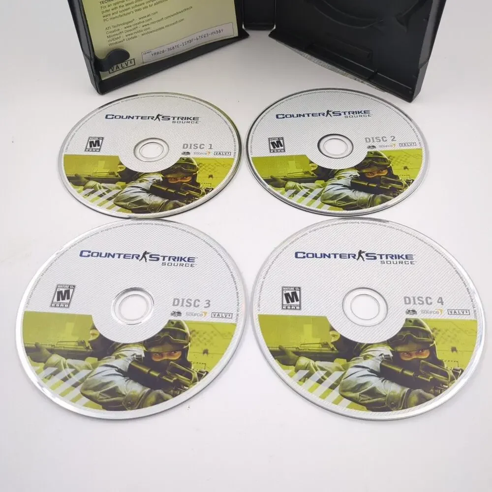 Counter-Strike: Source PC Video Game w/ Half-Life 2 Deathmatch & DoD Source